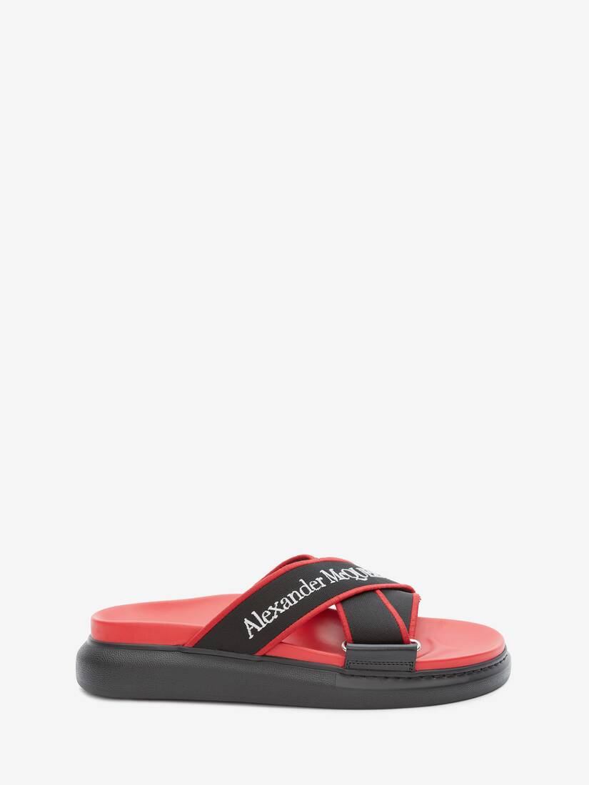 Sandalias Alexander McQueen Oversized Hybrid Slide Hombre - Negros - Mexico 564-AHBVPZ